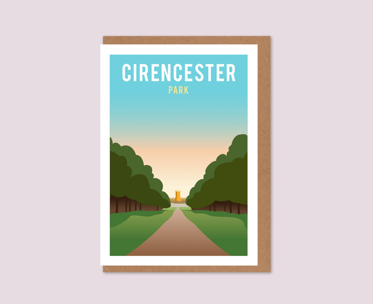 Cirencester Park Greeting Card Design