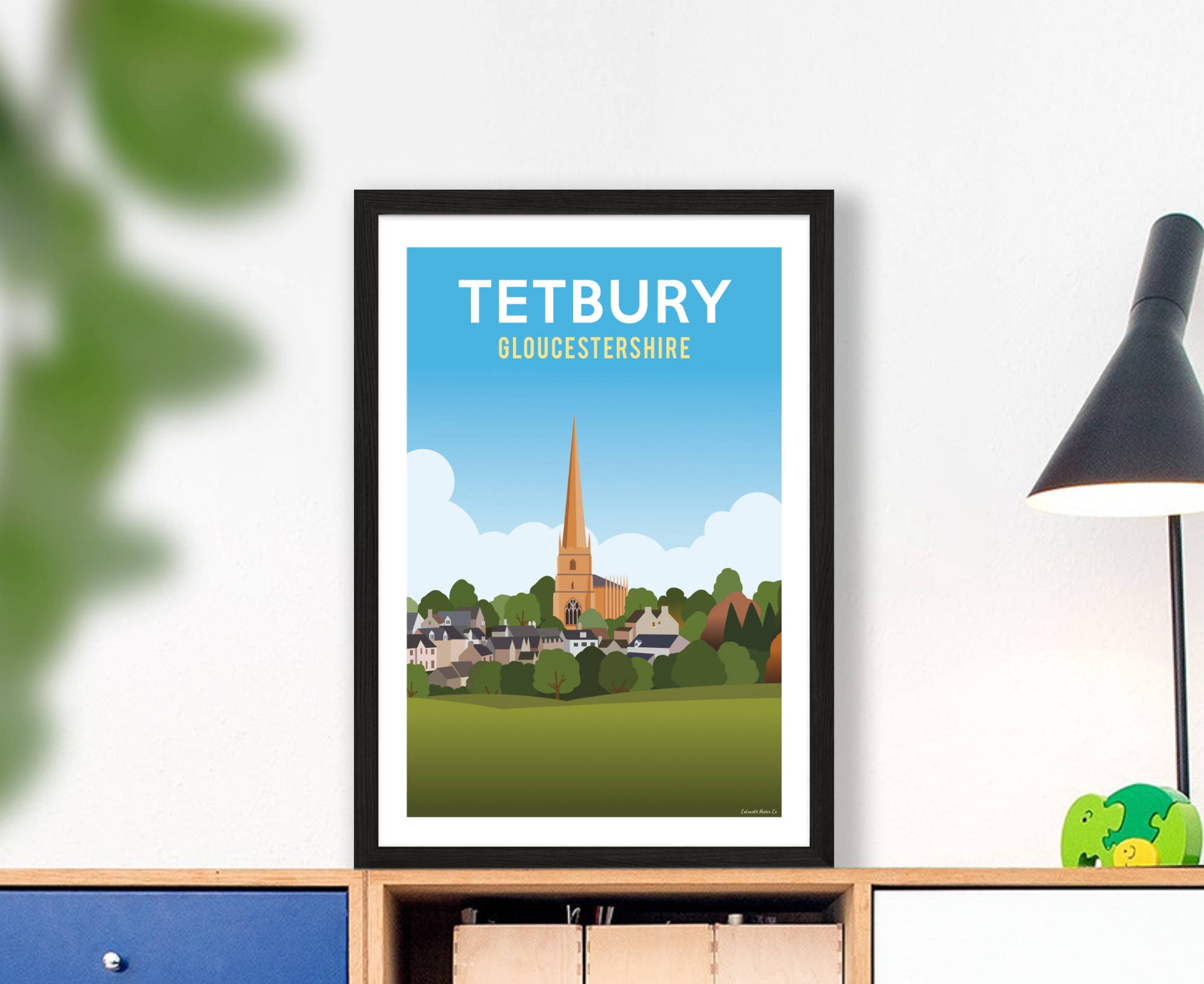 Tetbury Church Poster in black frame