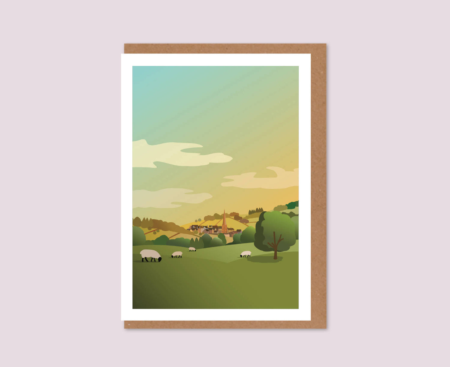 The Cotswolds Text-Free Greeting Card Design
