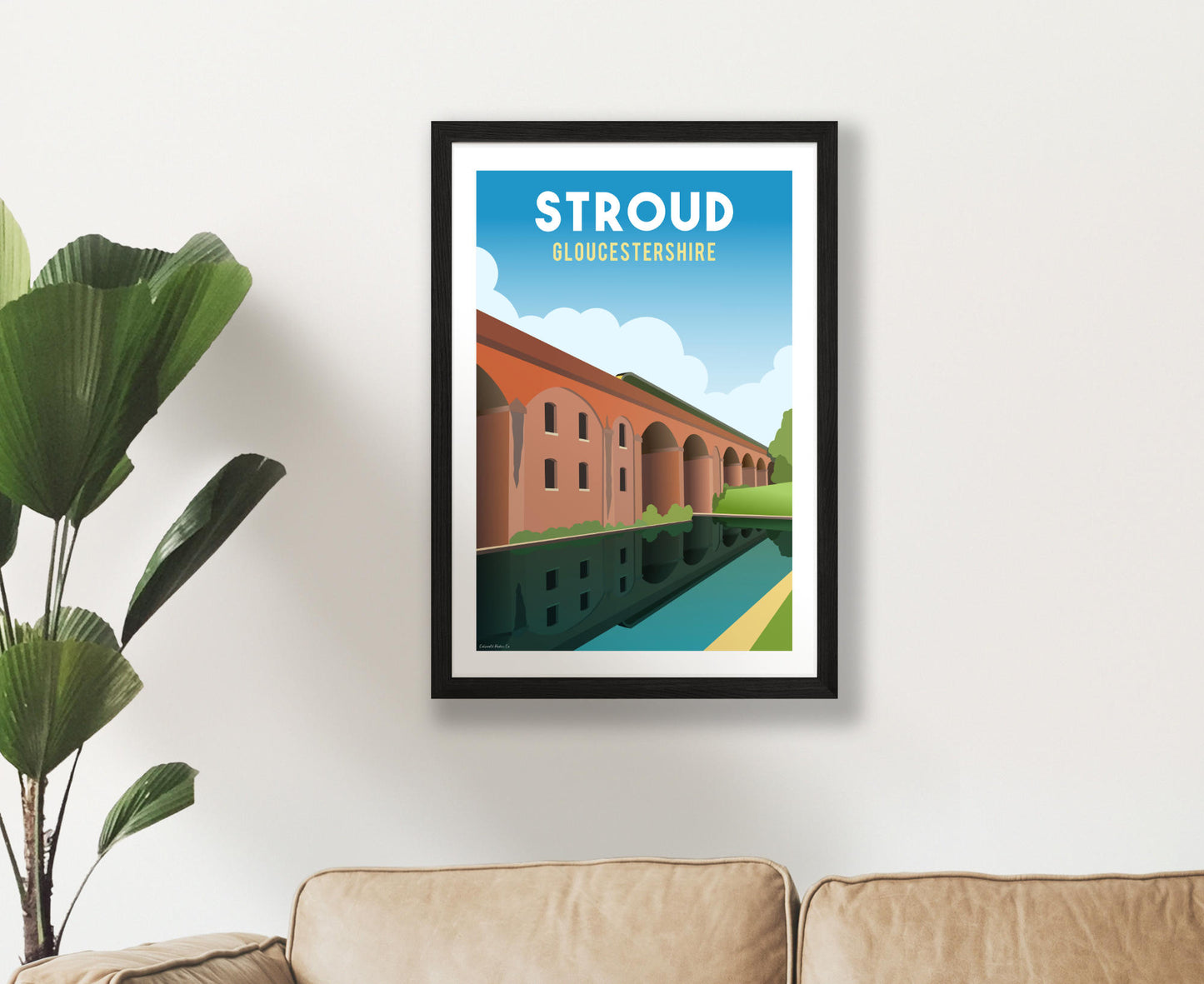 Stroud Poster in black frame