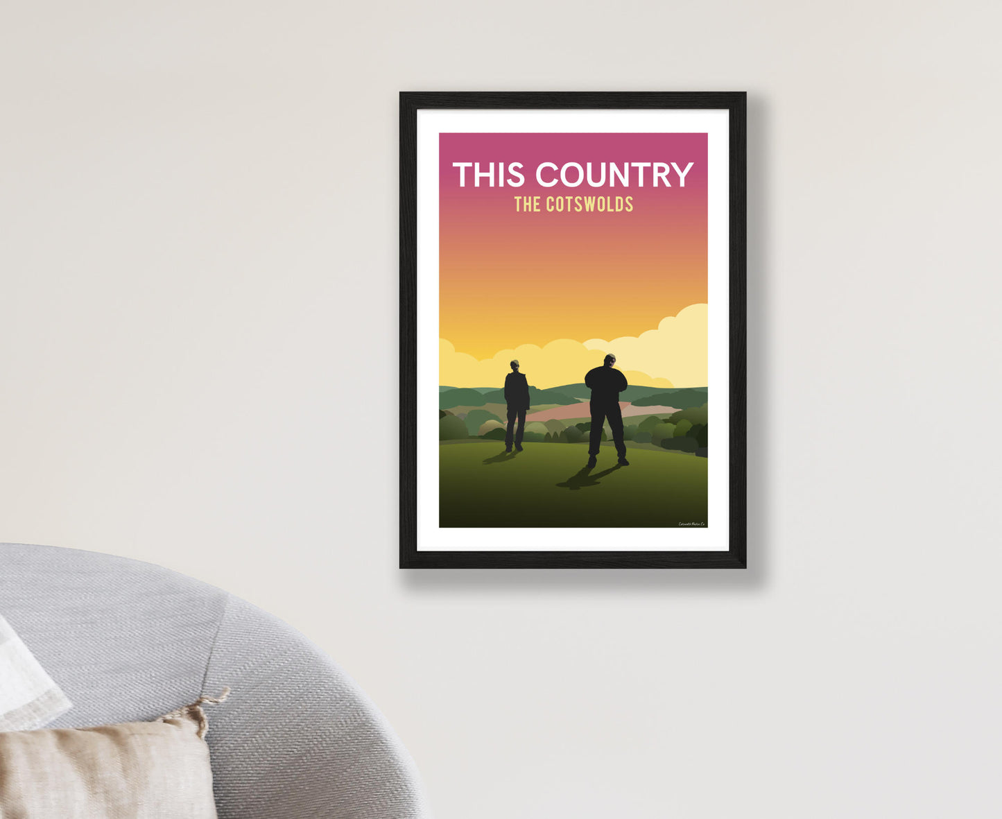This Country Poster in black frame