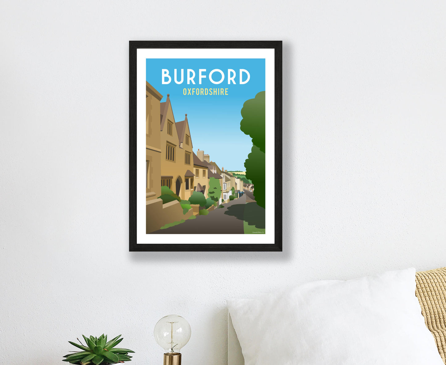 Burford Poster in black frame