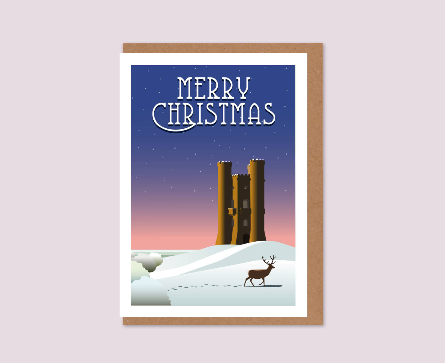 Broadway Tower Christmas Card