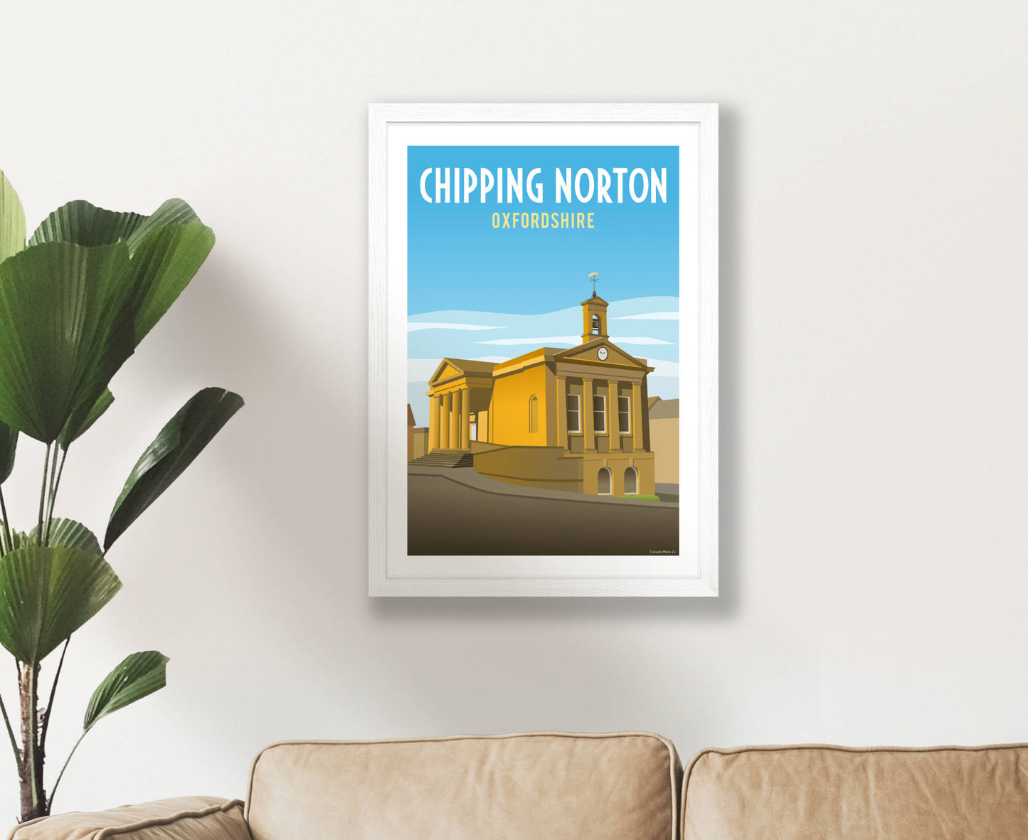 Chipping Norton Poster in white frame