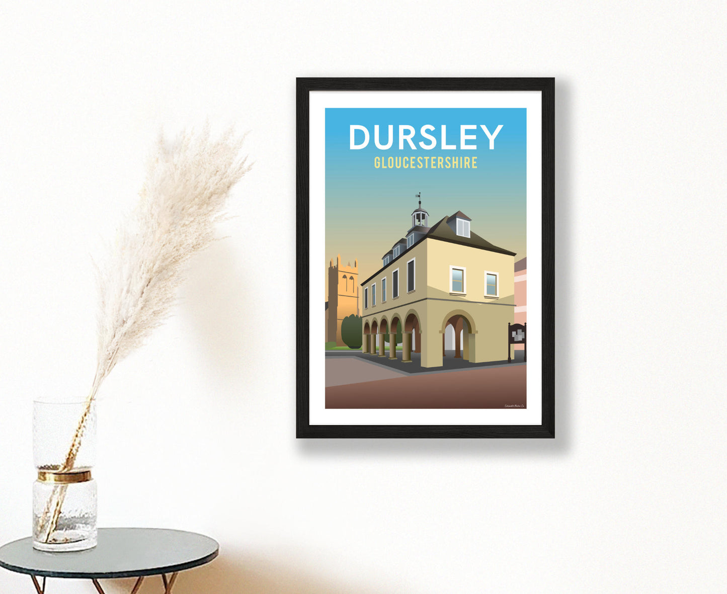 Dursley Poster in black frame