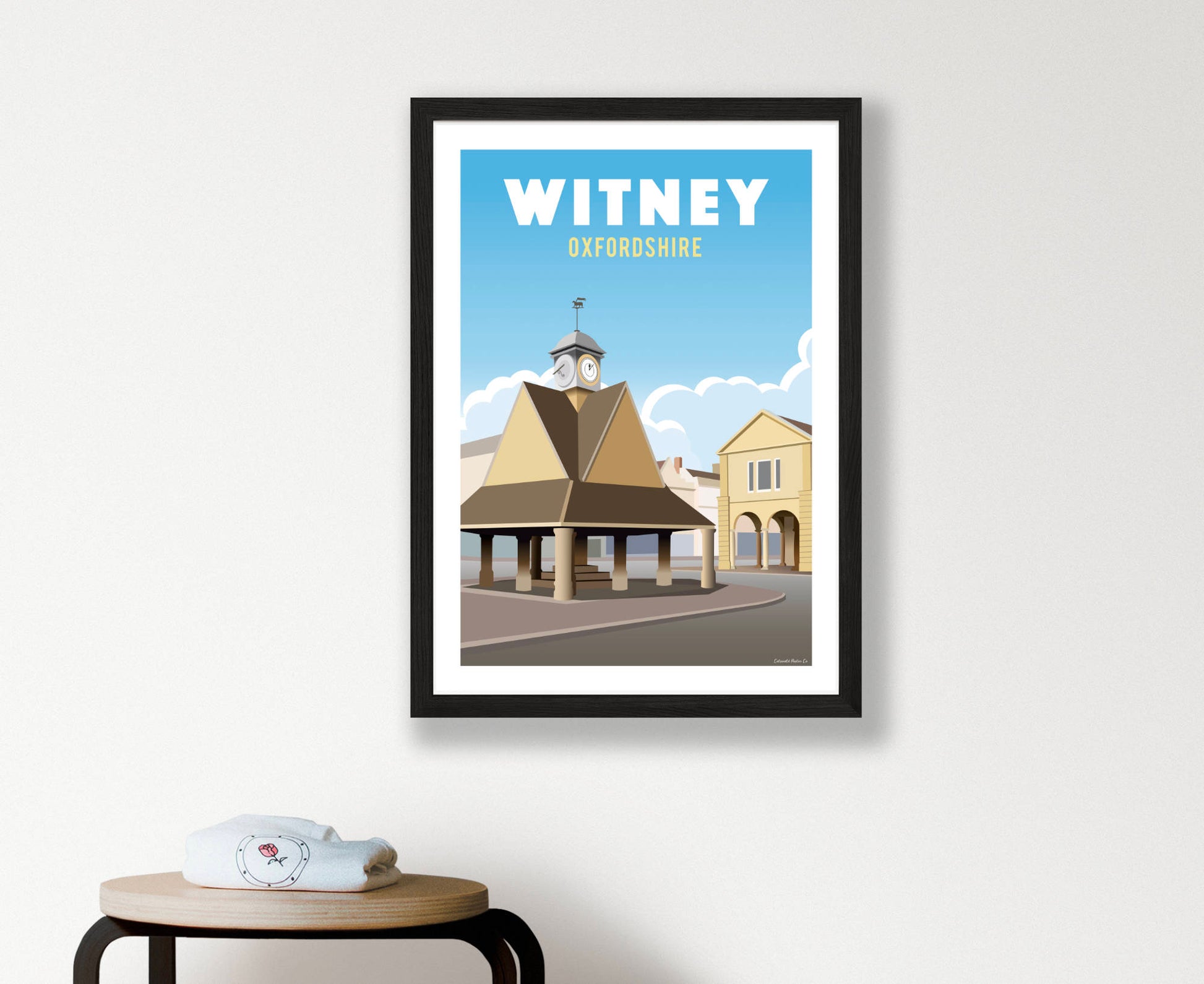 Witney Poster in black frame