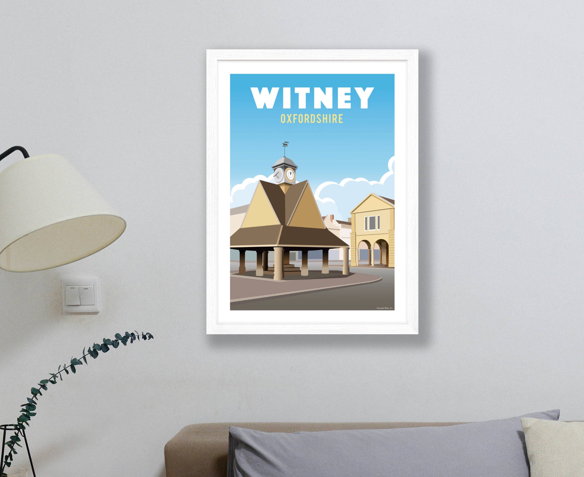 Witney Poster in white frame
