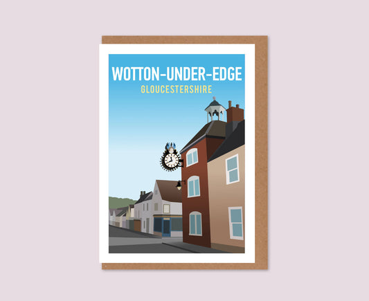 Wotton-under-Edge Greeting Card high street