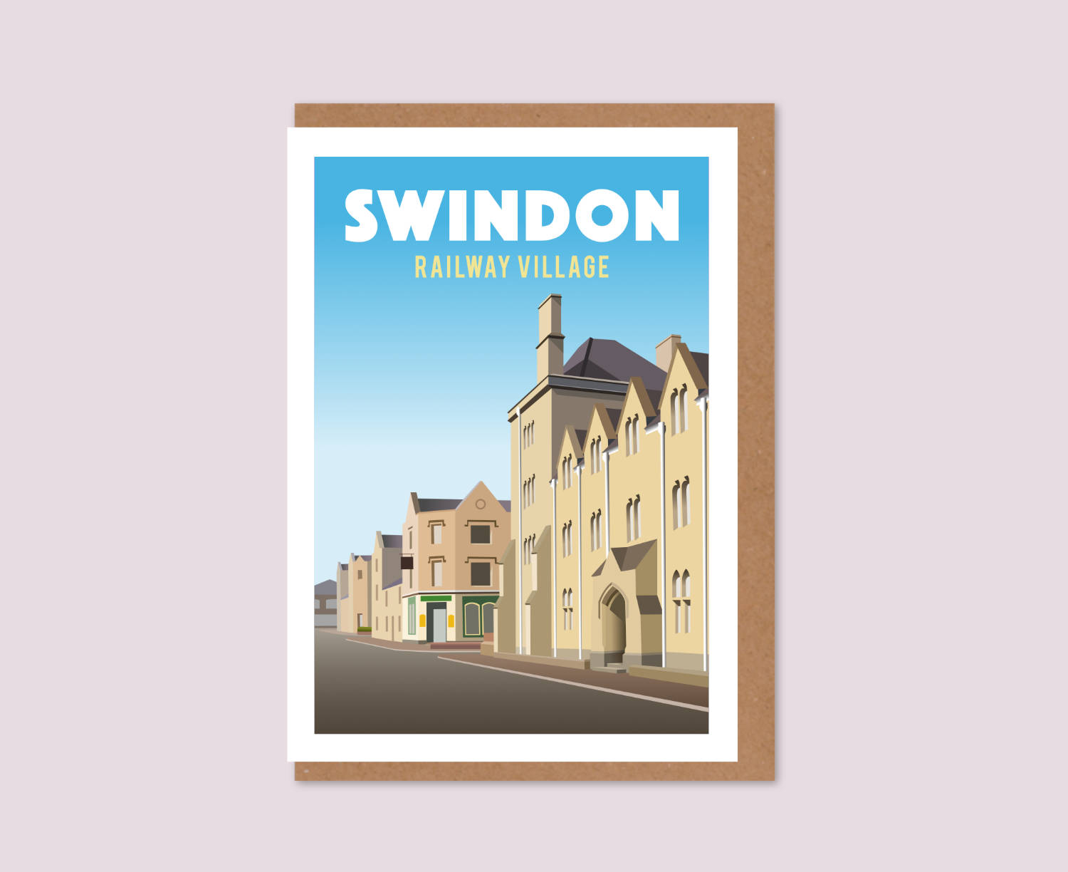 Swindon Railway Village Greeting Card