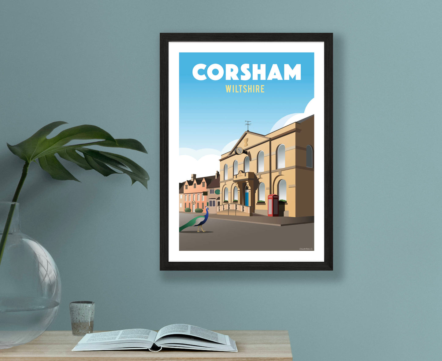 Corsham Poster in black frame