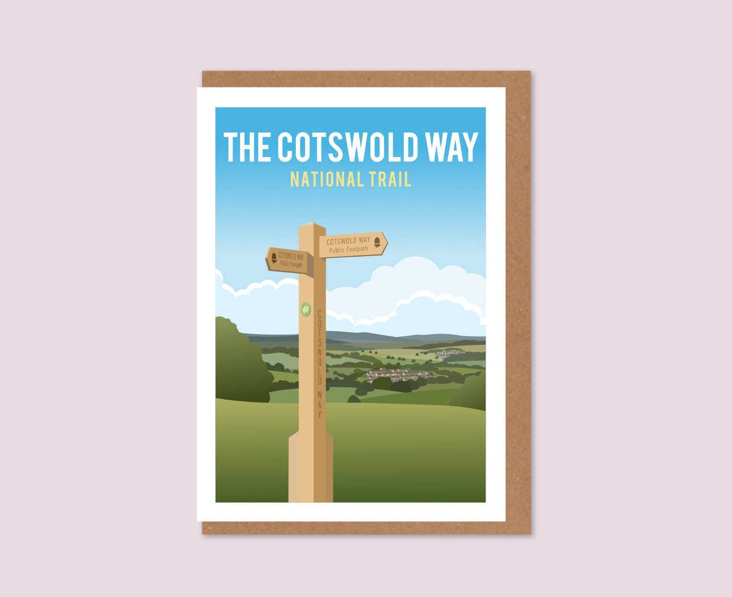 Cotswold Way Greeting Card design