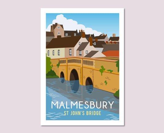 Malmesbury St John's Bridge Poster