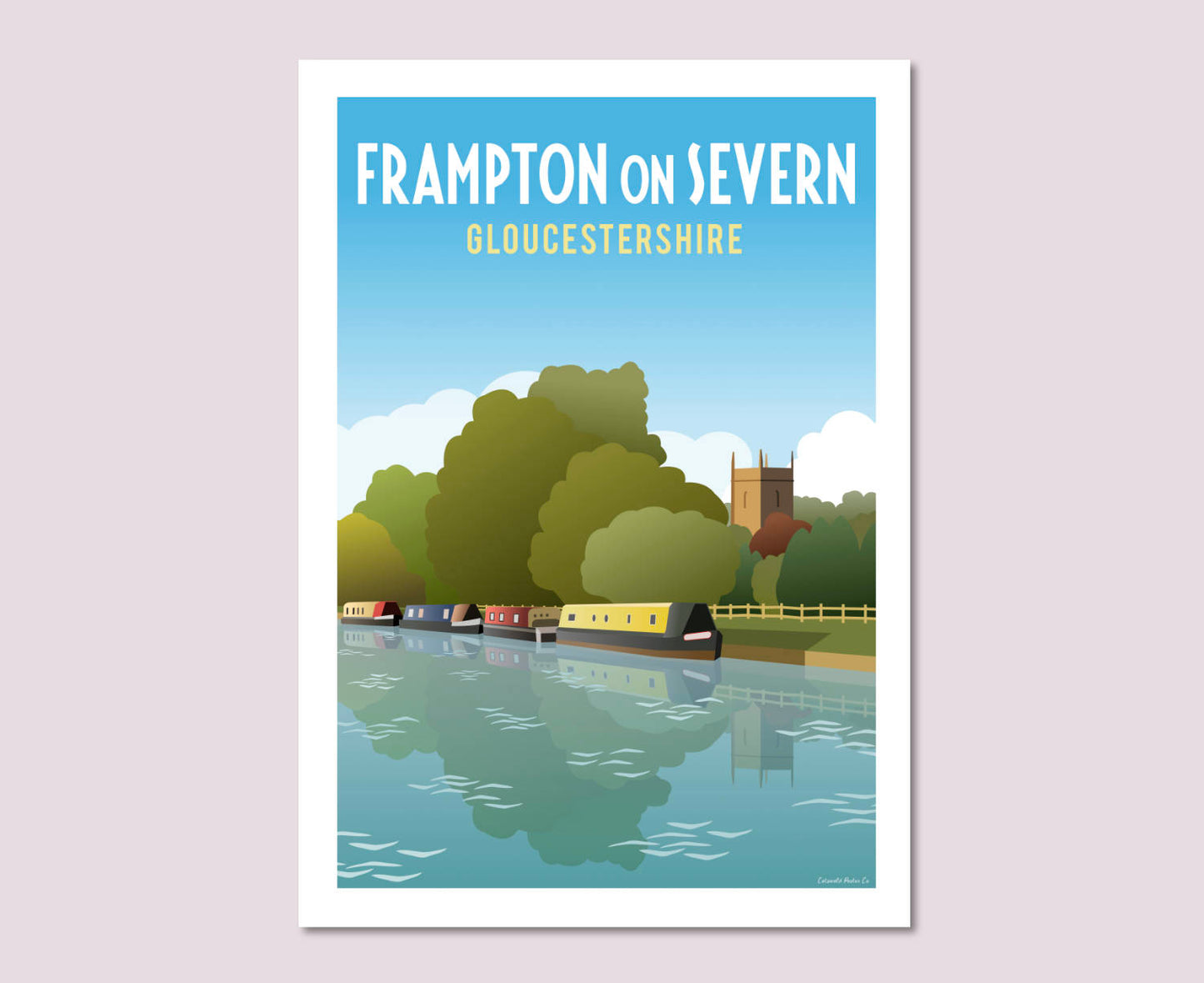 Frampton on Severn Poster Art Print
