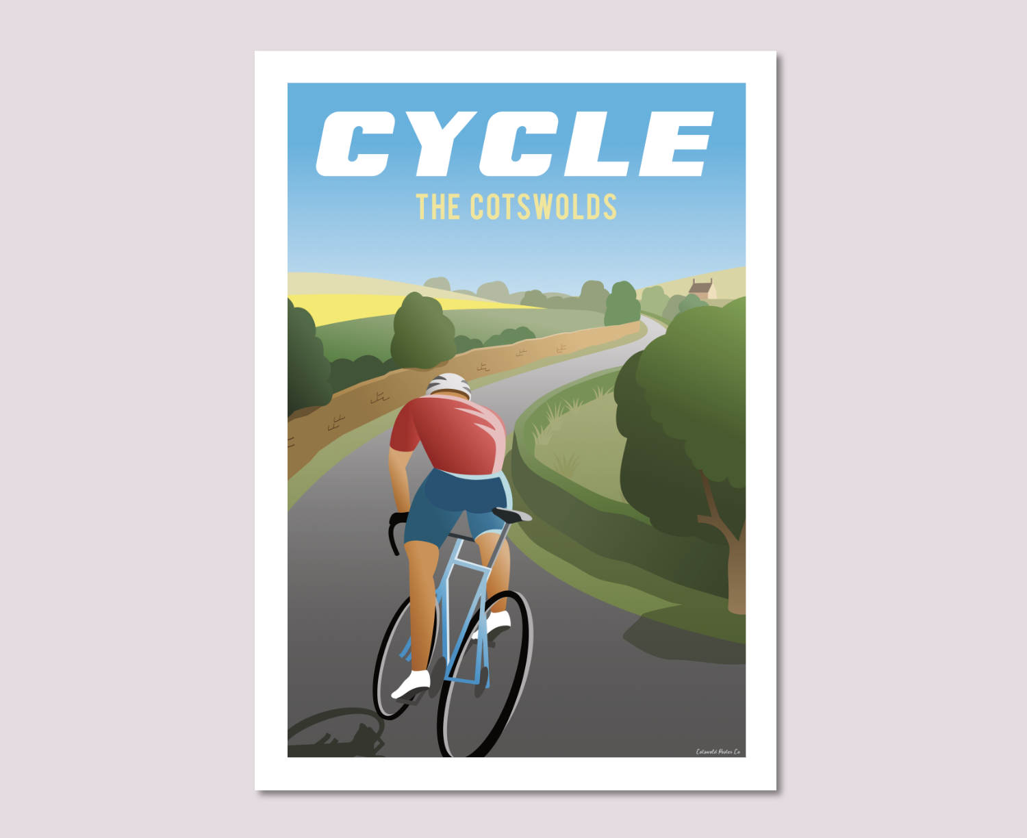 The Cotswolds Cycling Poster