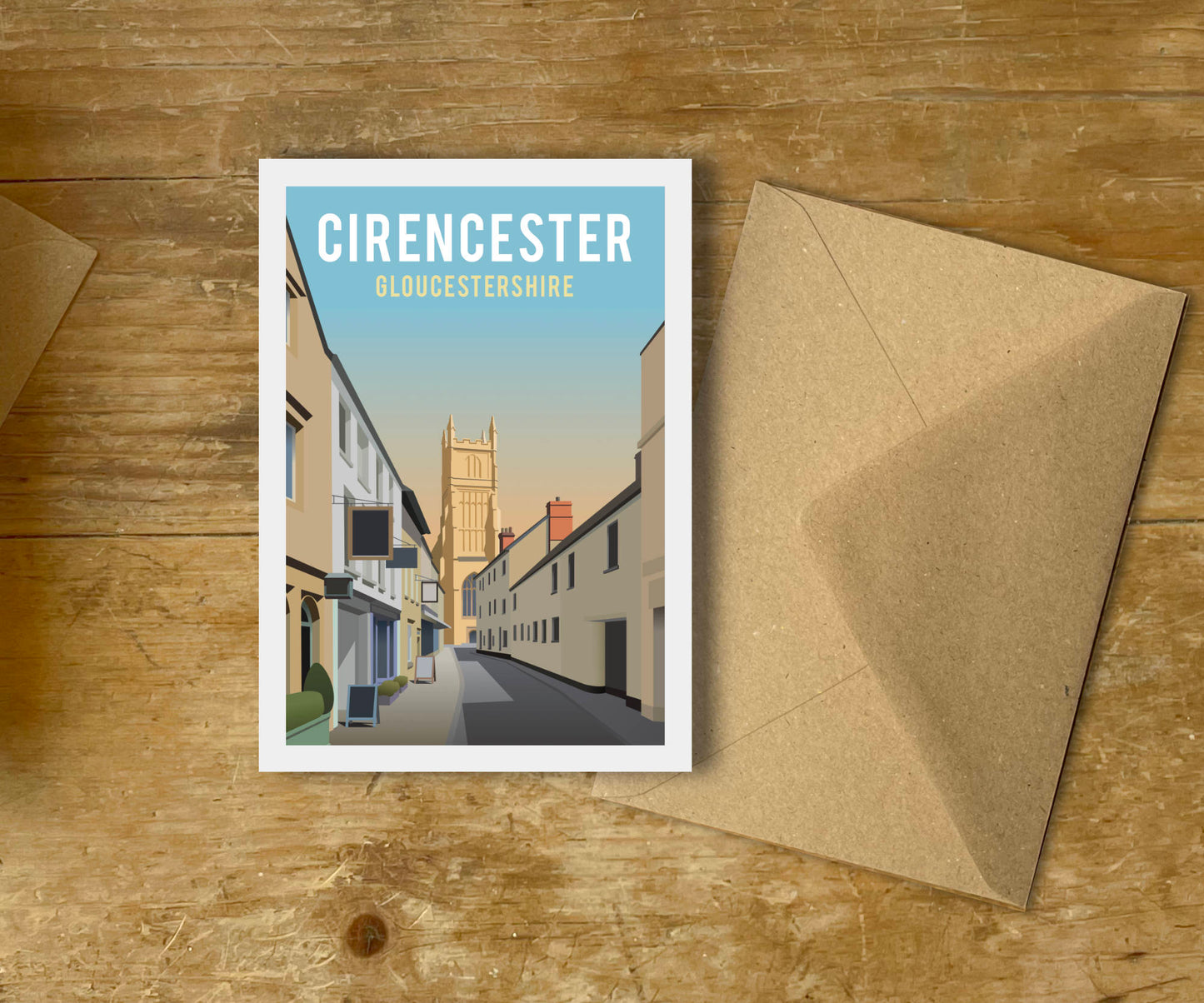 Cirencester Black Jack Street Greeting Card