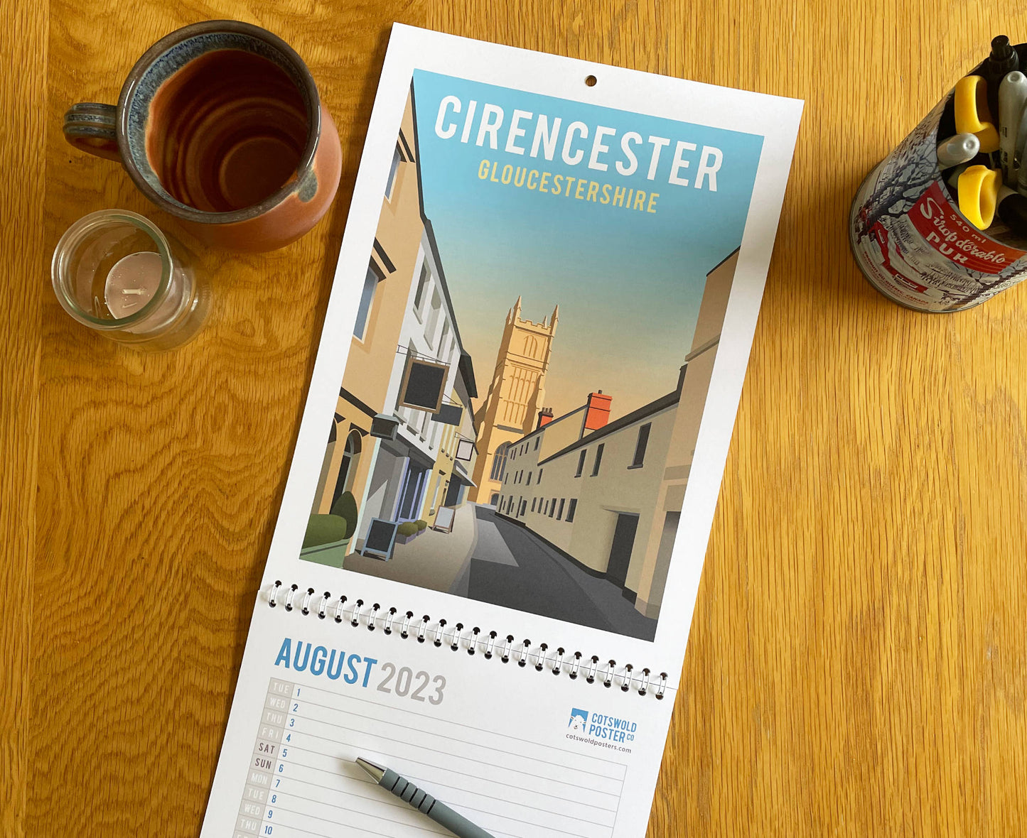 Cotswolds 2023 Calendar Cirencester view