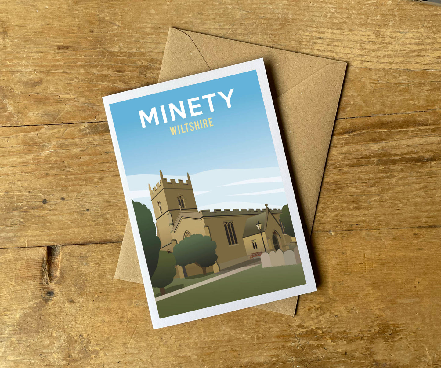 Minety Greeting Card Design Vintage
