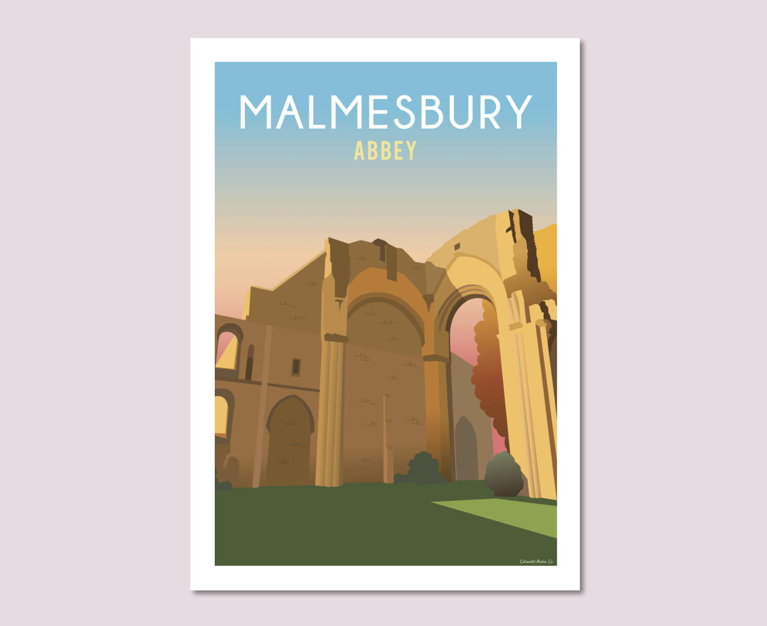 Malmesbury Abbey Arch Poster Design