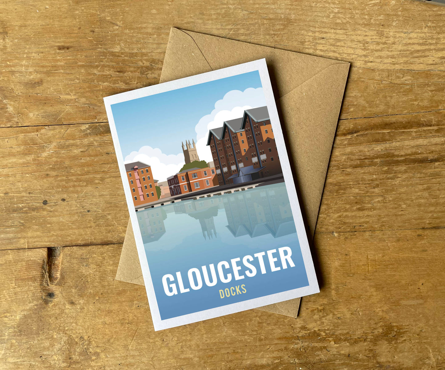 Gloucester Docks Greeting Card Notecard