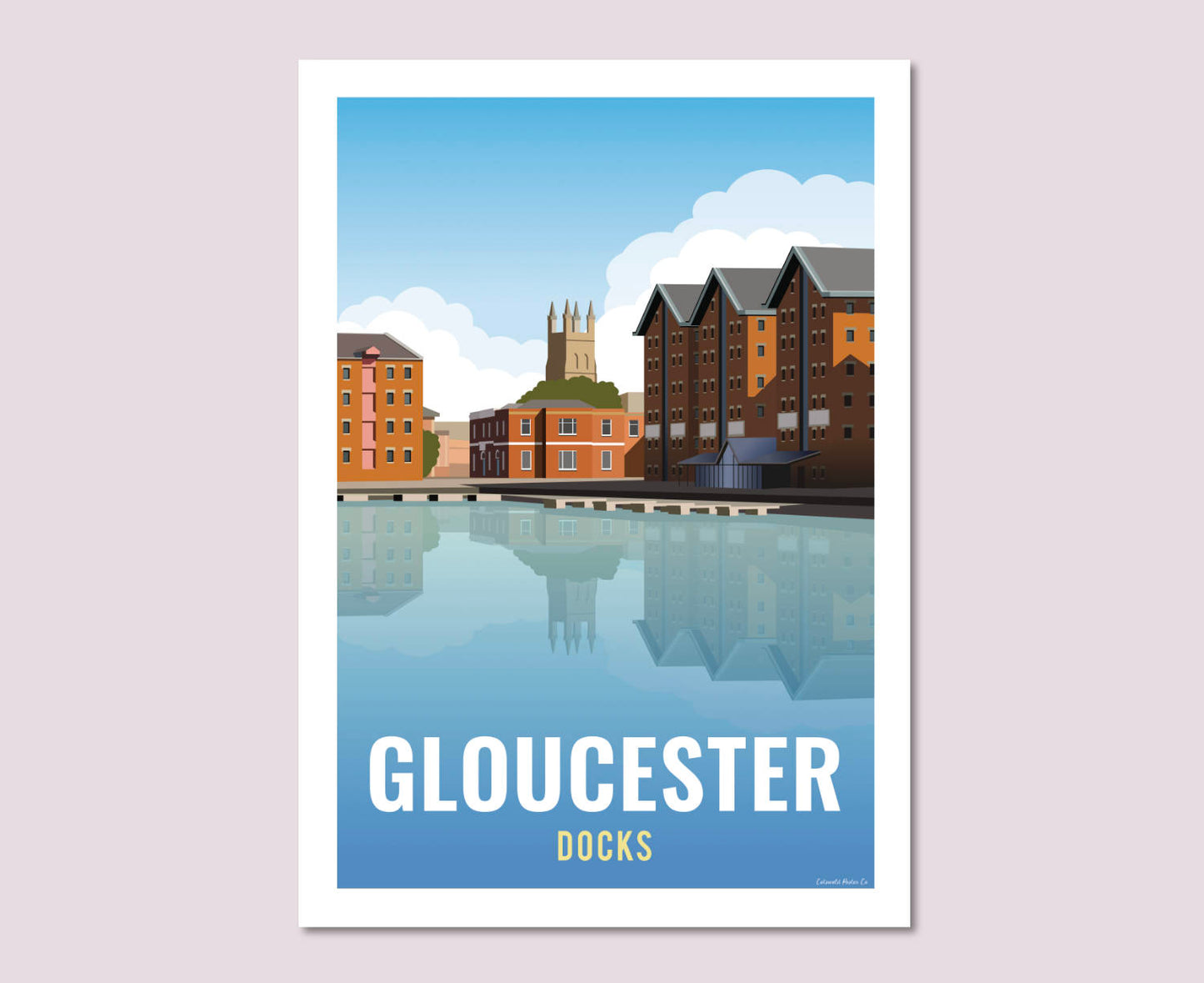 Gloucester Docks Poster Design