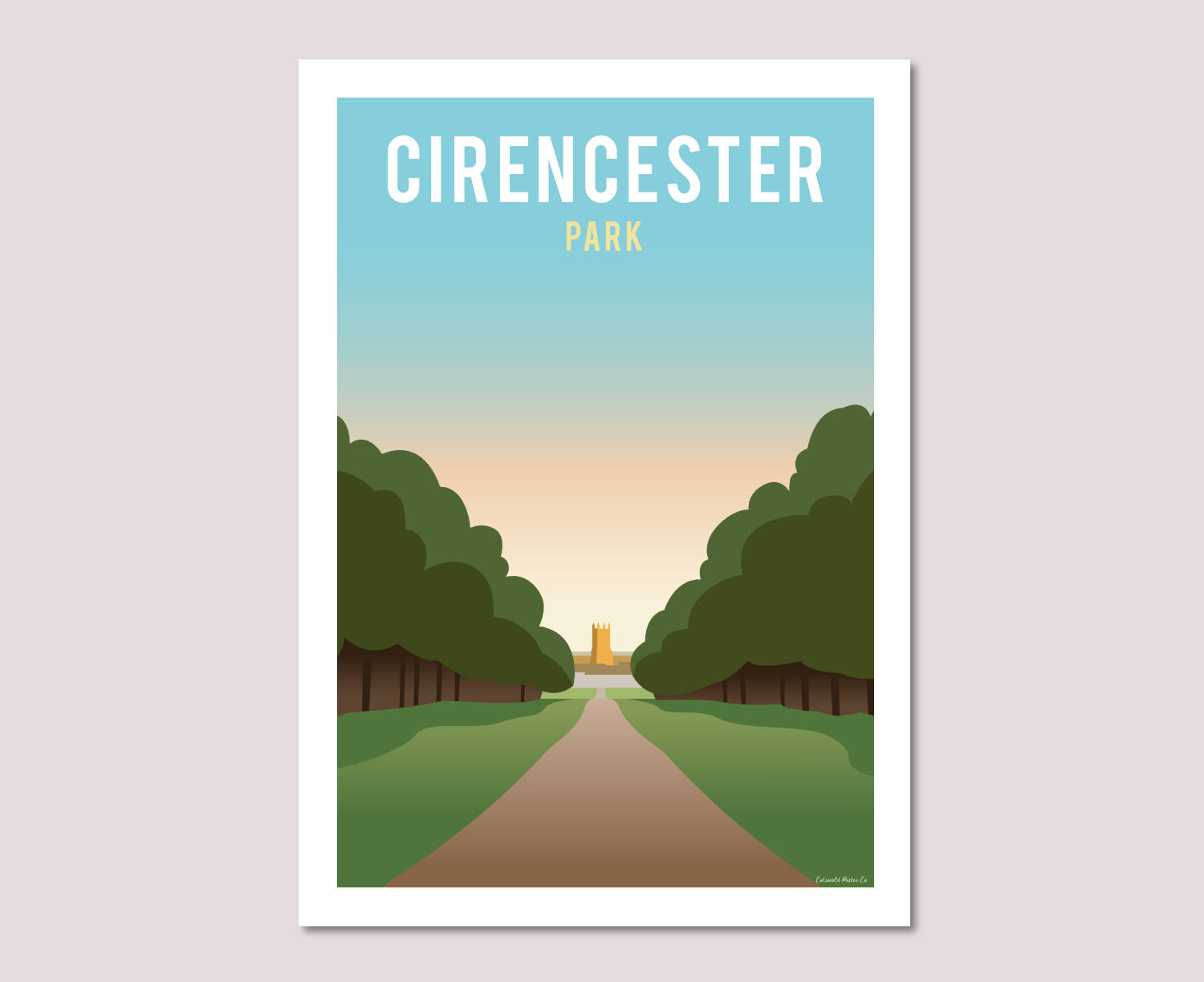 Cirencester Park Poster Print