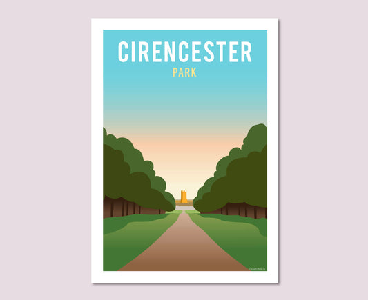 Cirencester Park Poster Print