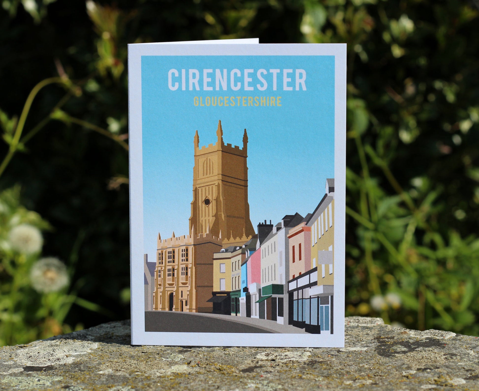Cirencester Church Greeting Card standing up