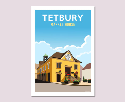Tetbury Market House Poster Print