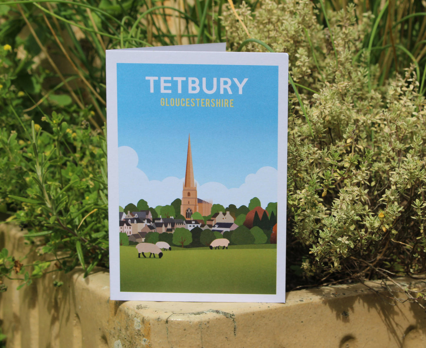 Tetbury Church Greeting Card standing up