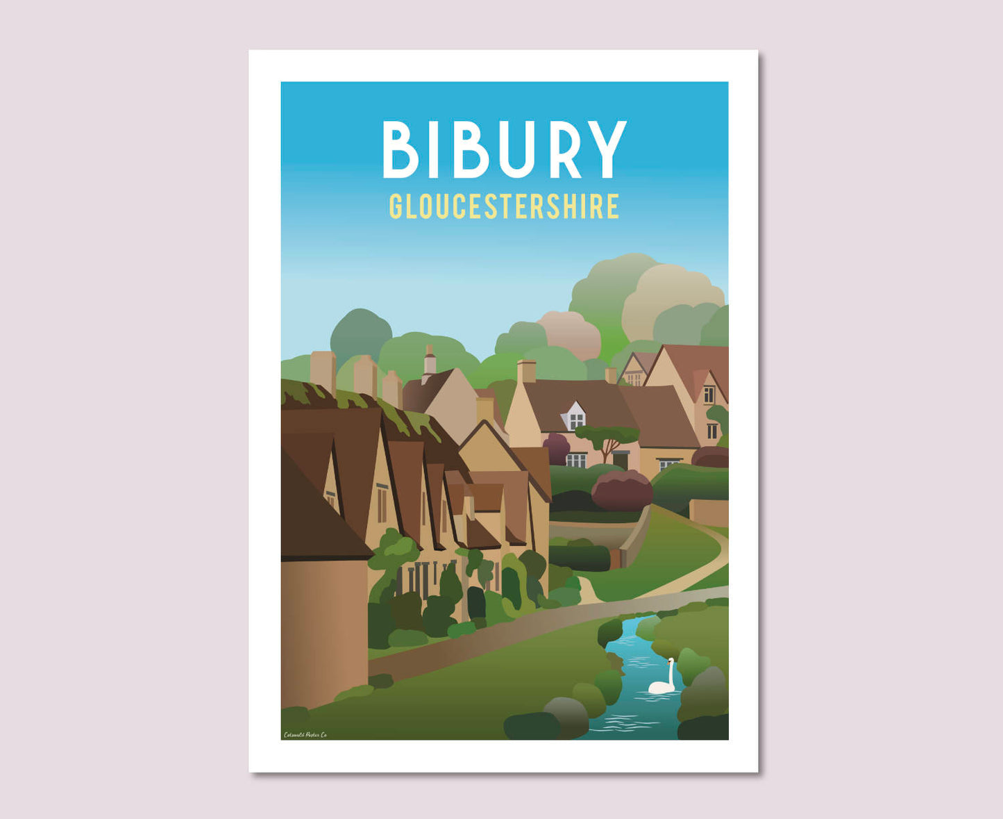 Bibury Cottages Poster