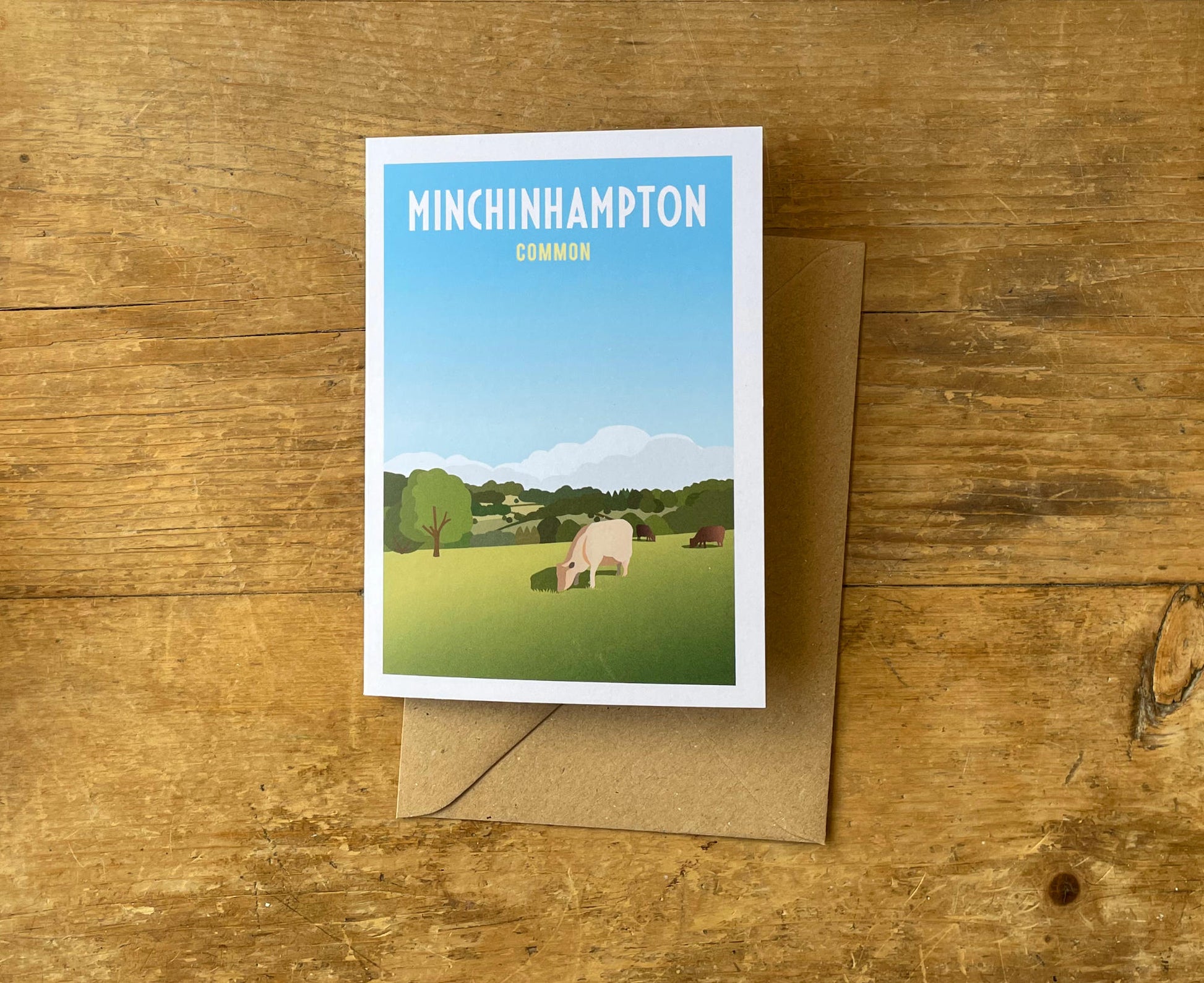 Minchinhampton Common Greeting Card with envelope
