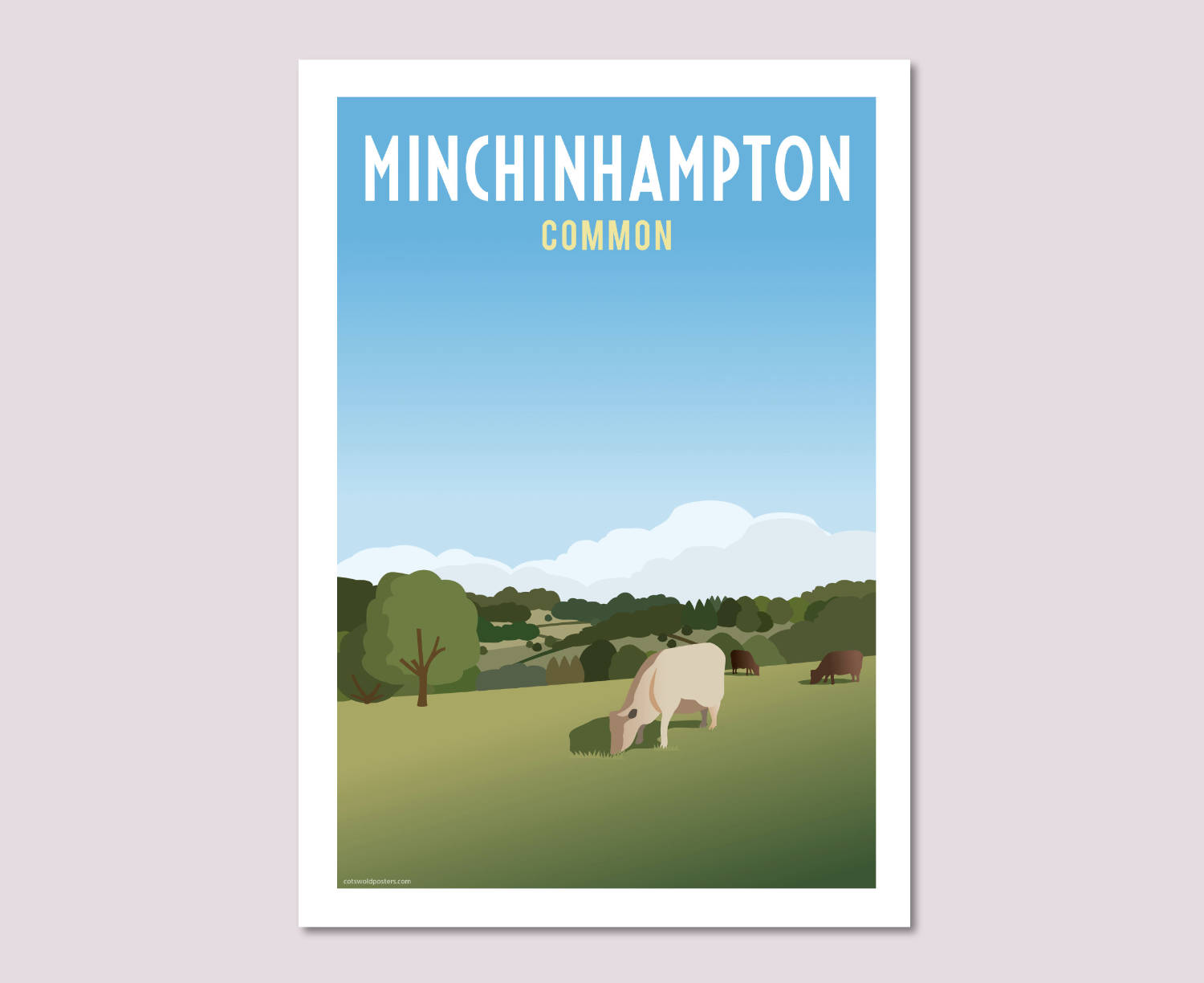 Minchinhampton Common Poster Art
