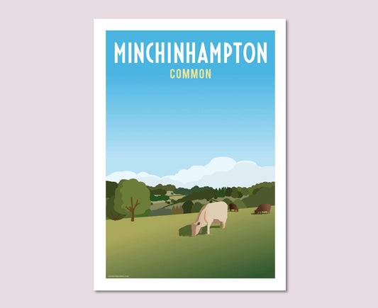 Minchinhampton Common Poster Art