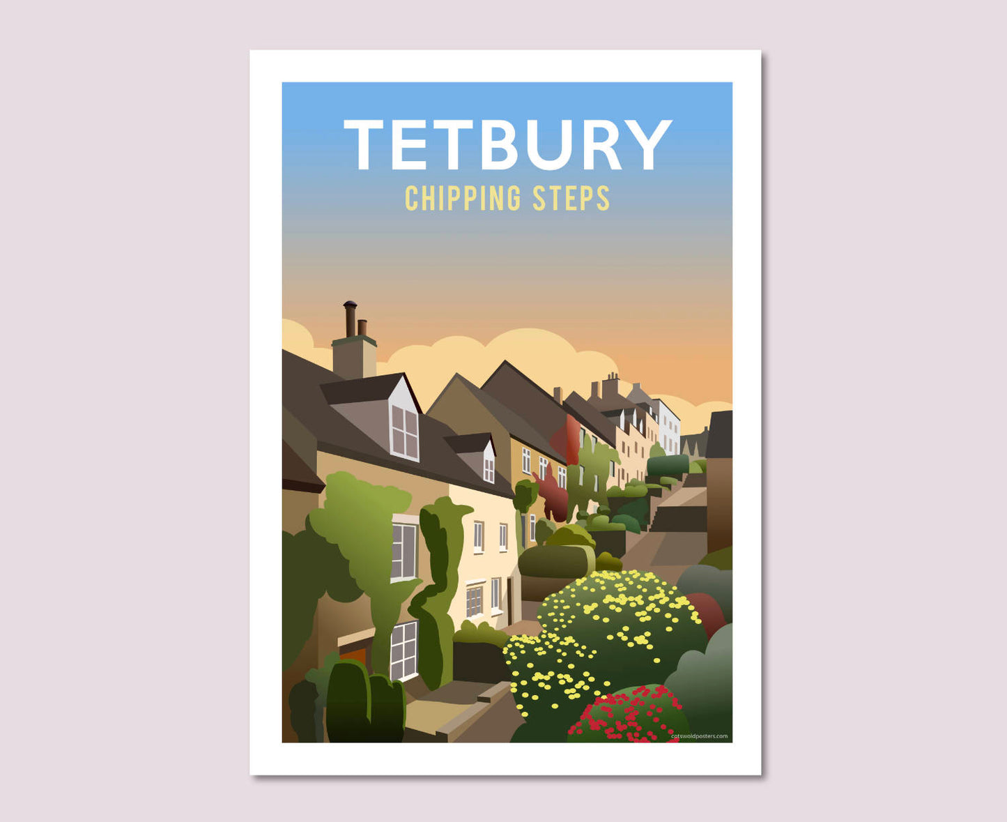 Tetbury Chipping Steps Poster Art