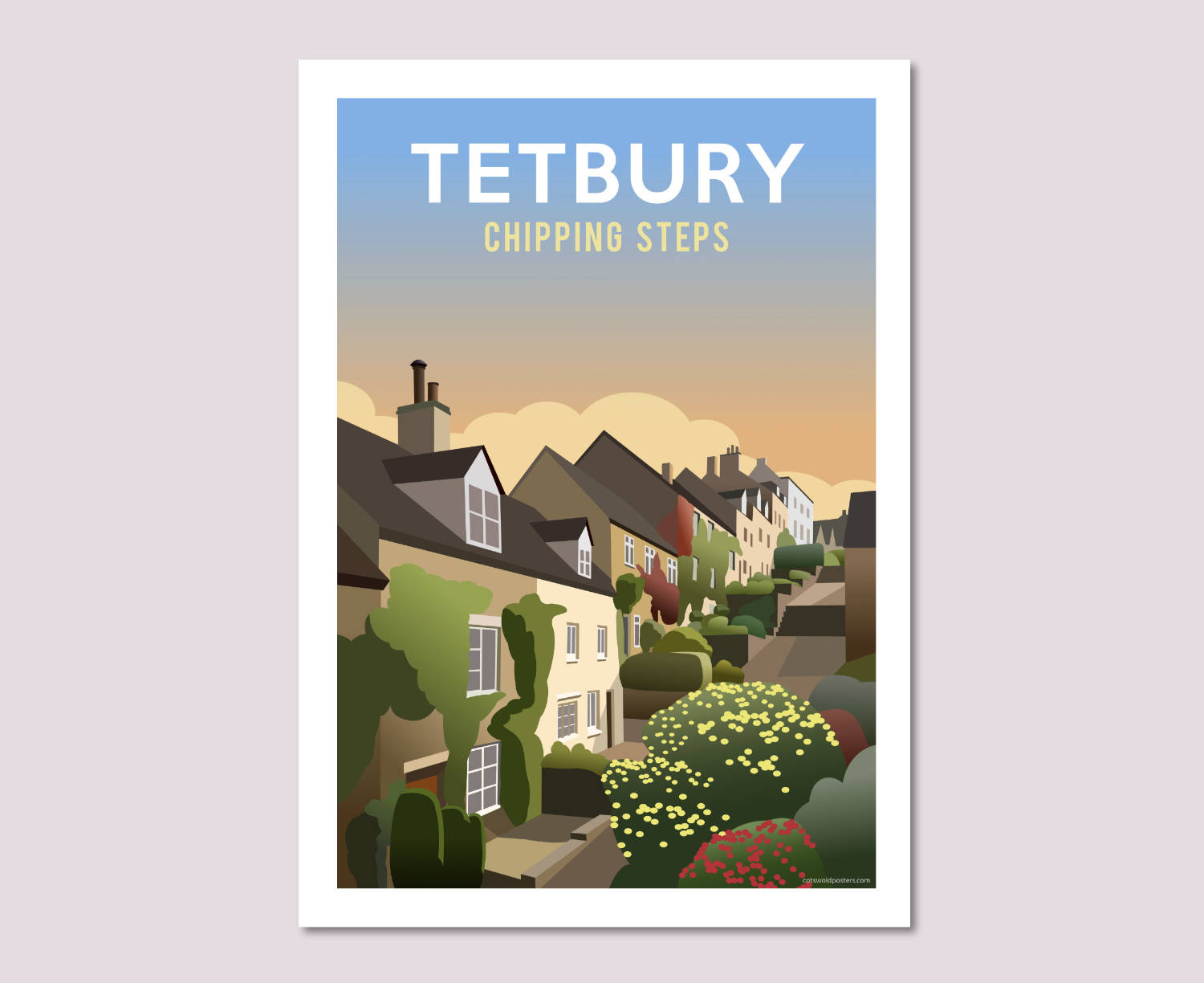 Tetbury Chipping Steps Poster Art