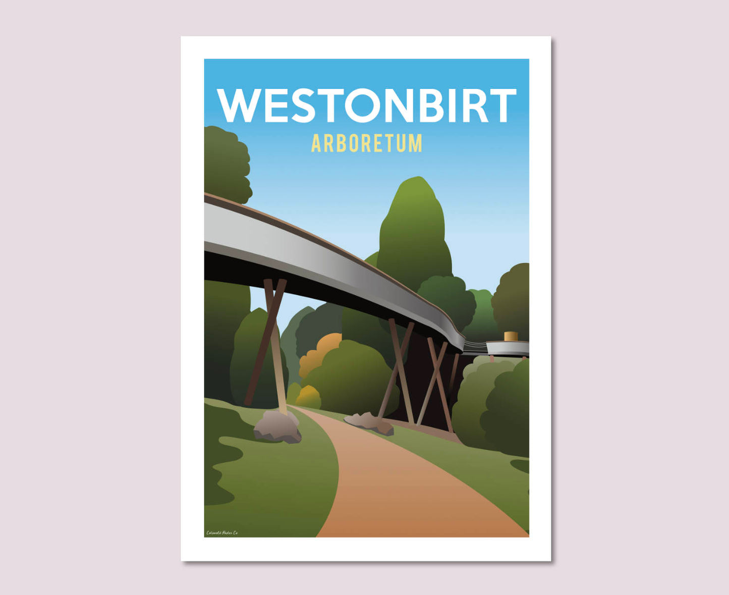 Westonbirt Arboretum Skywalk Poster Art Print