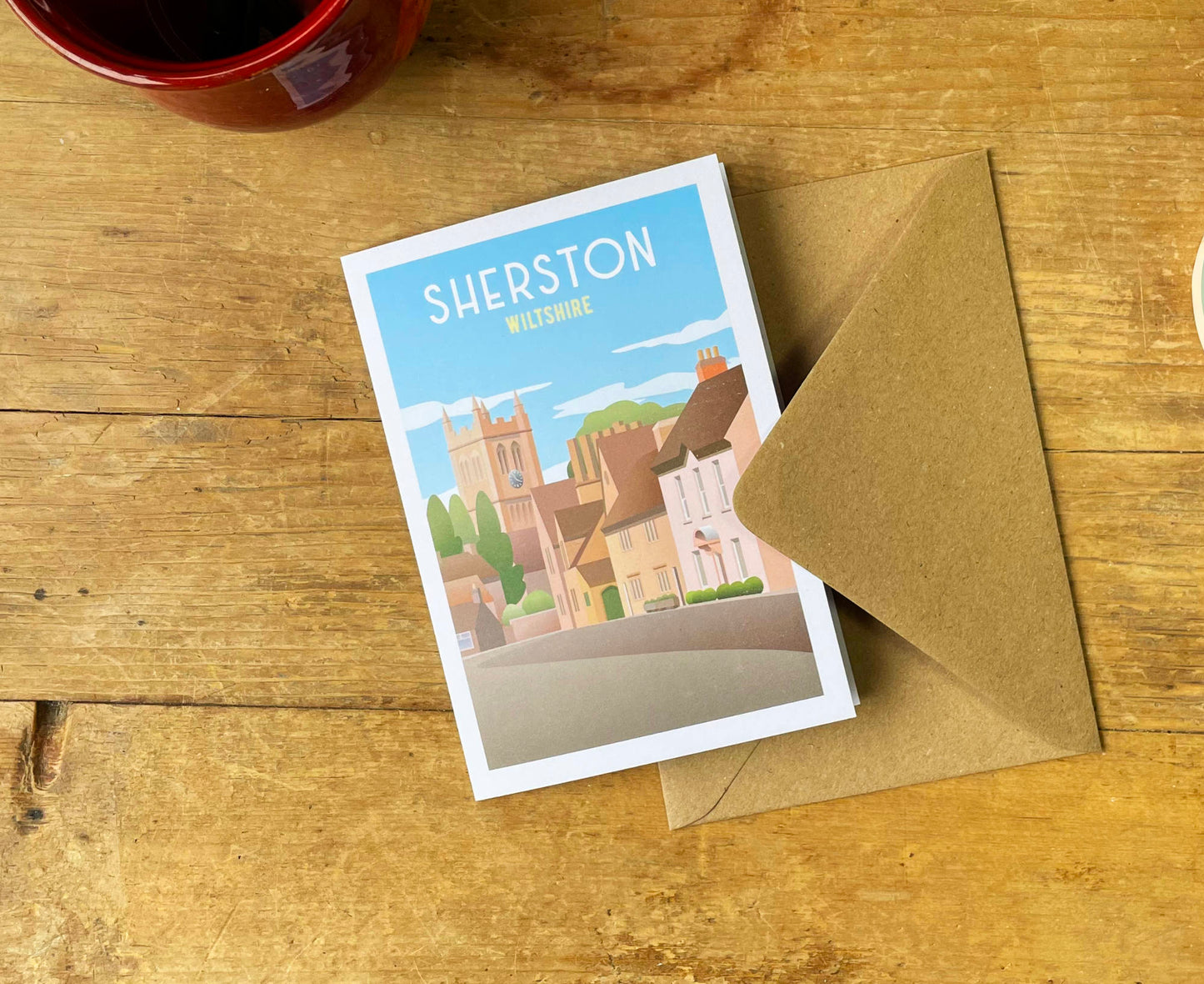 Sherston Greeting Card Design Envelope