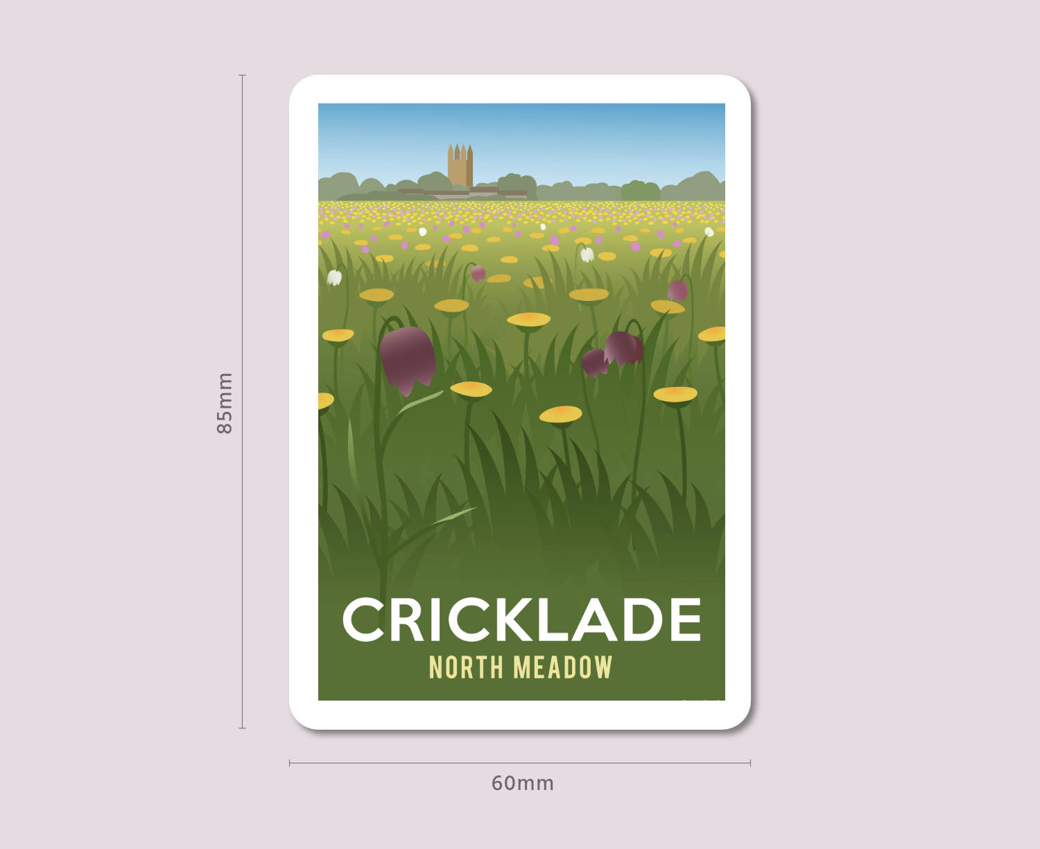 Cricklade North Meadow Fridge Magnet