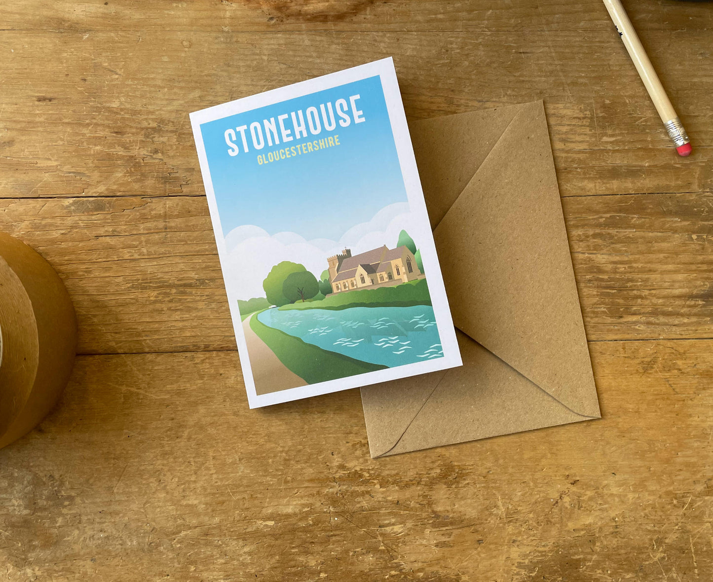 Stonehouse Greeting Card with envelope