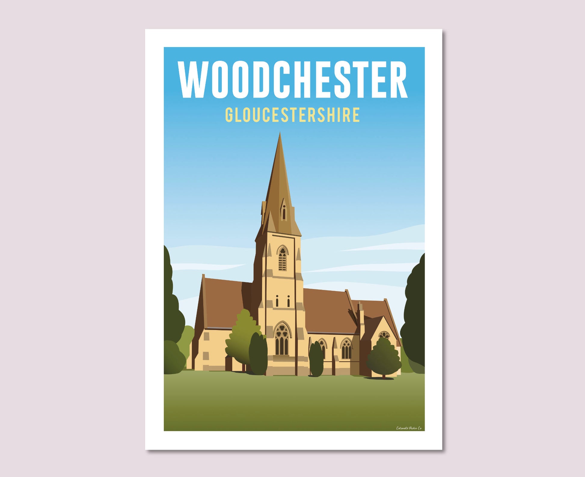 Woodchester Village Church Poster