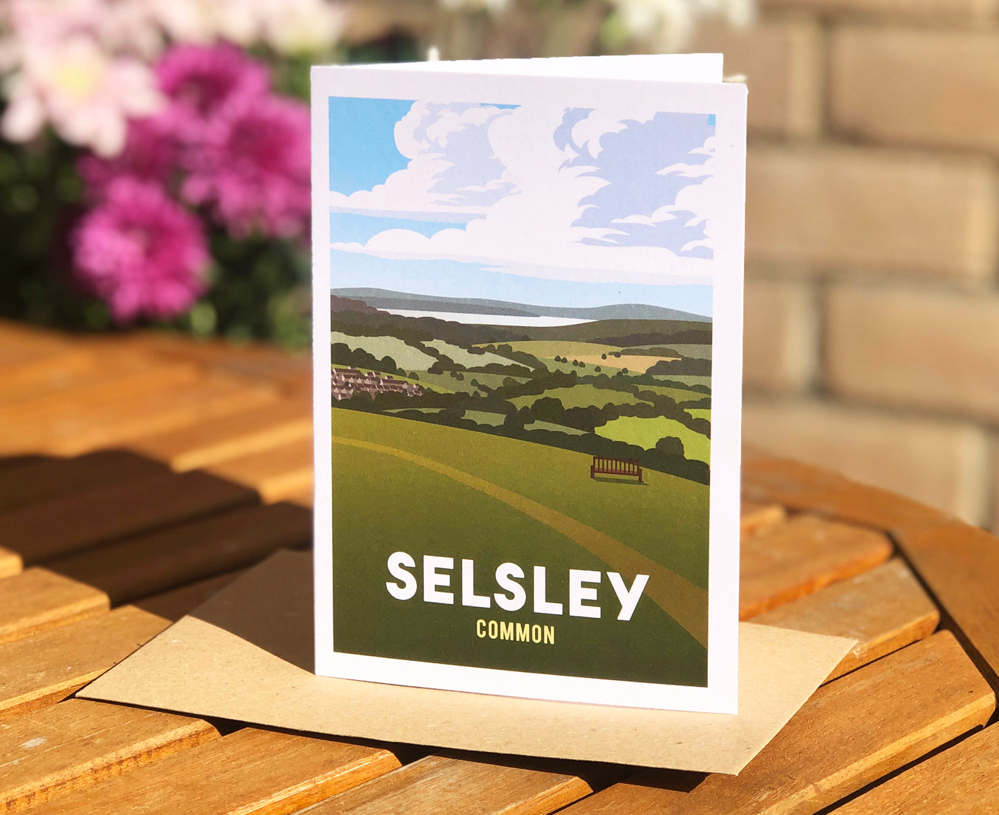 Selsley Common Greeting Card with envelope