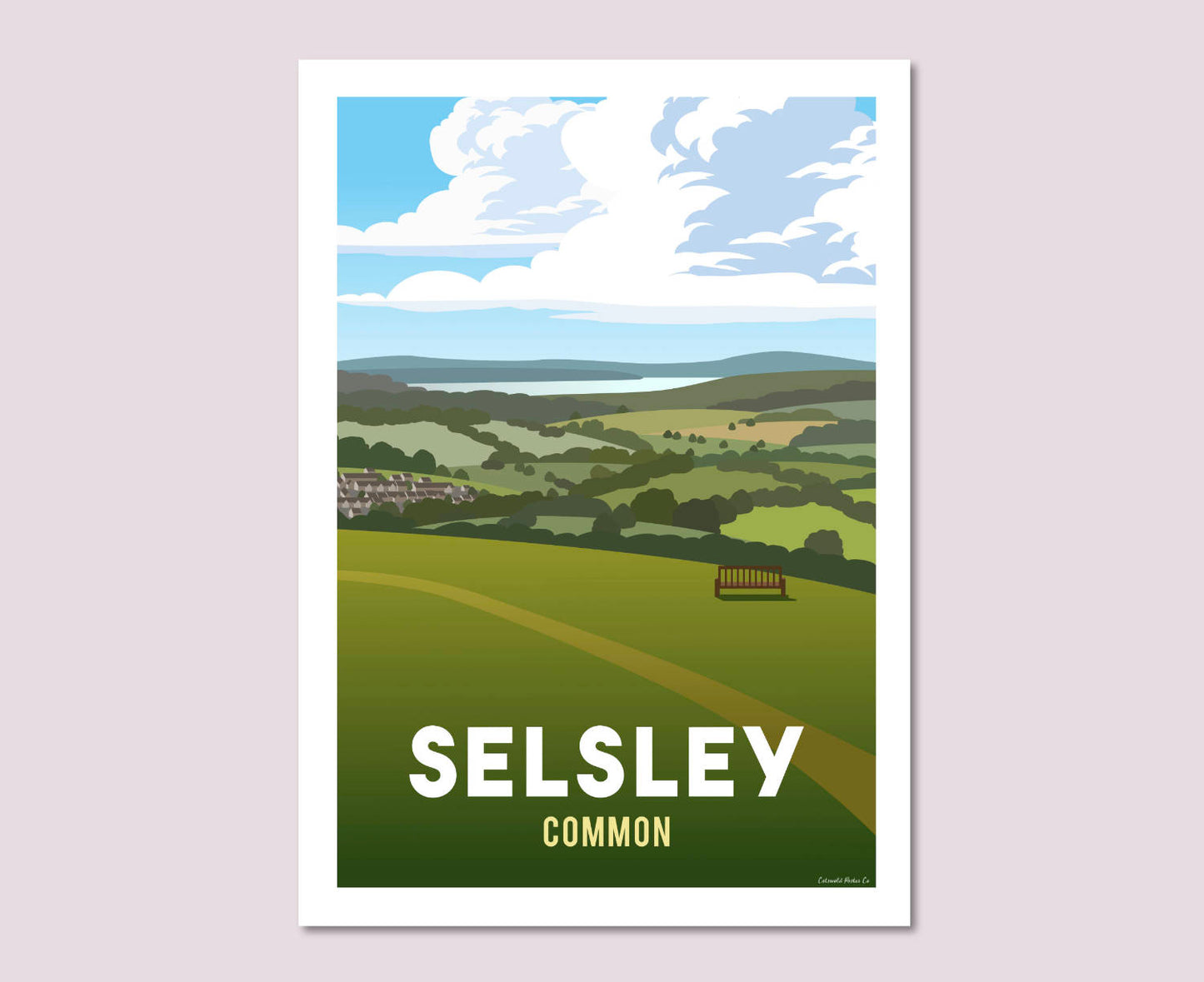 Selsley Common Poster Print
