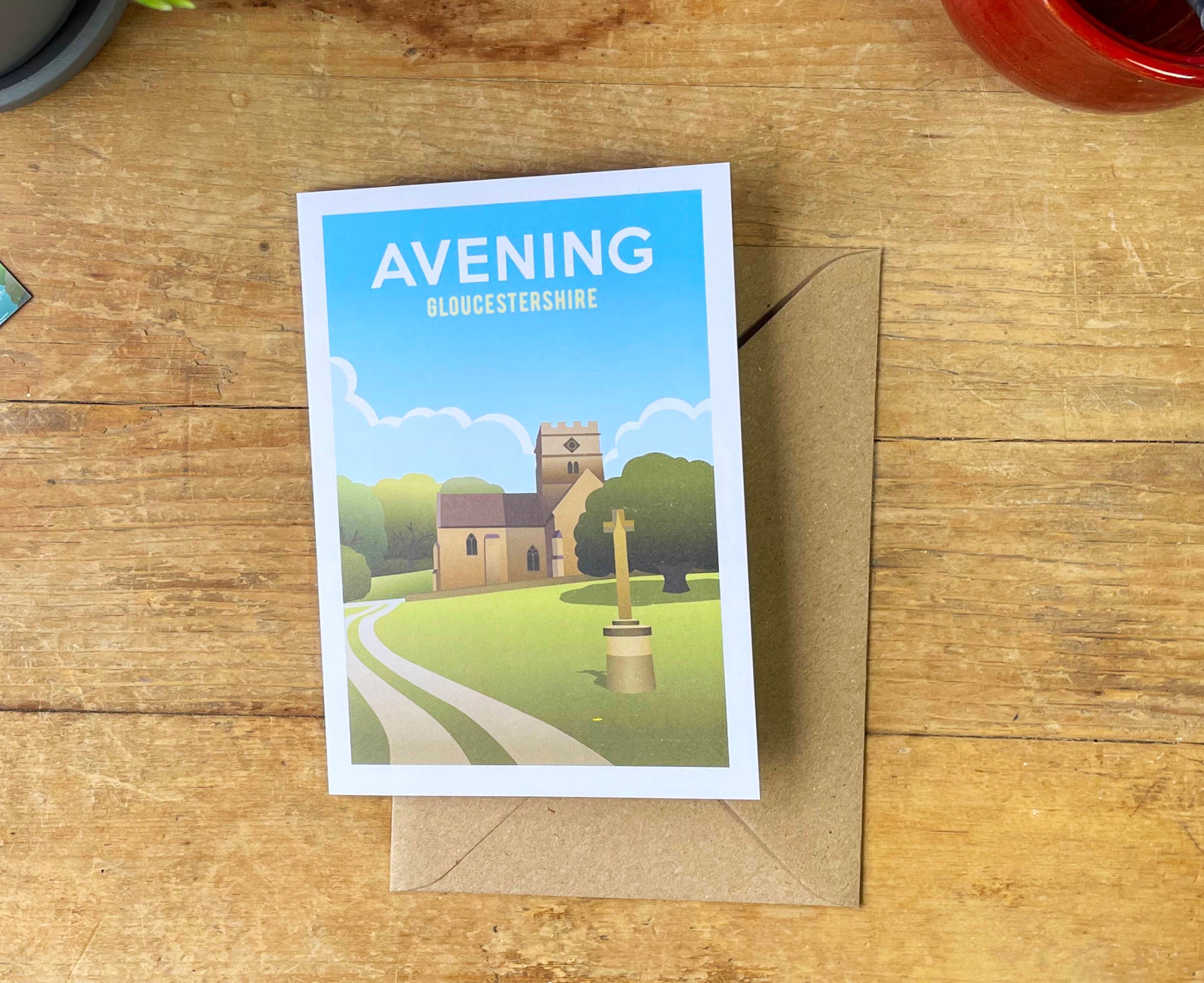 Avening Greeting Card with envelope