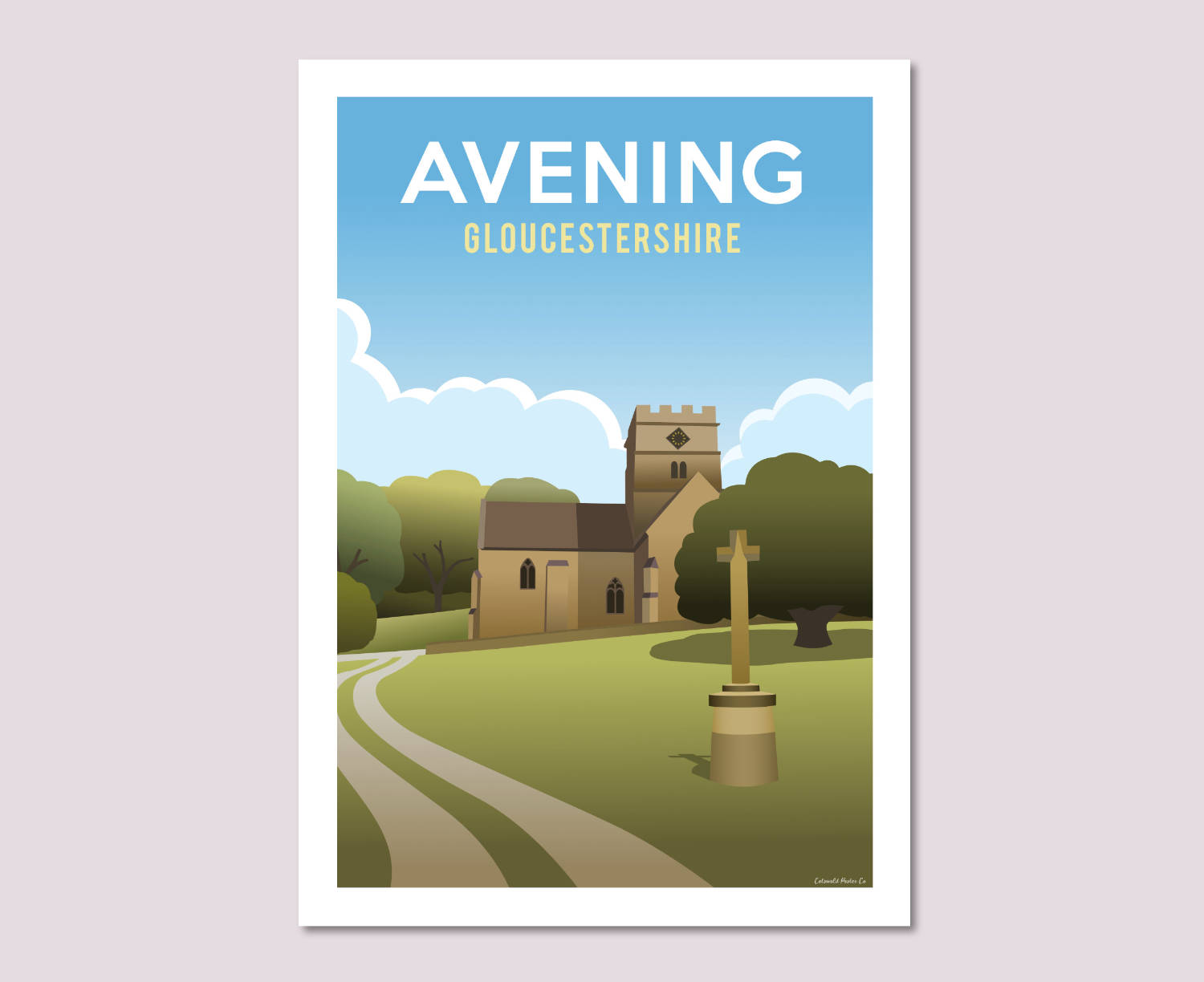 Avening Church Poster Print