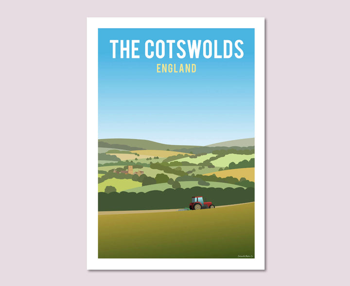 Cotswold Text Map Poster Art Print Type The Cotswolds Cotswold Poster Co