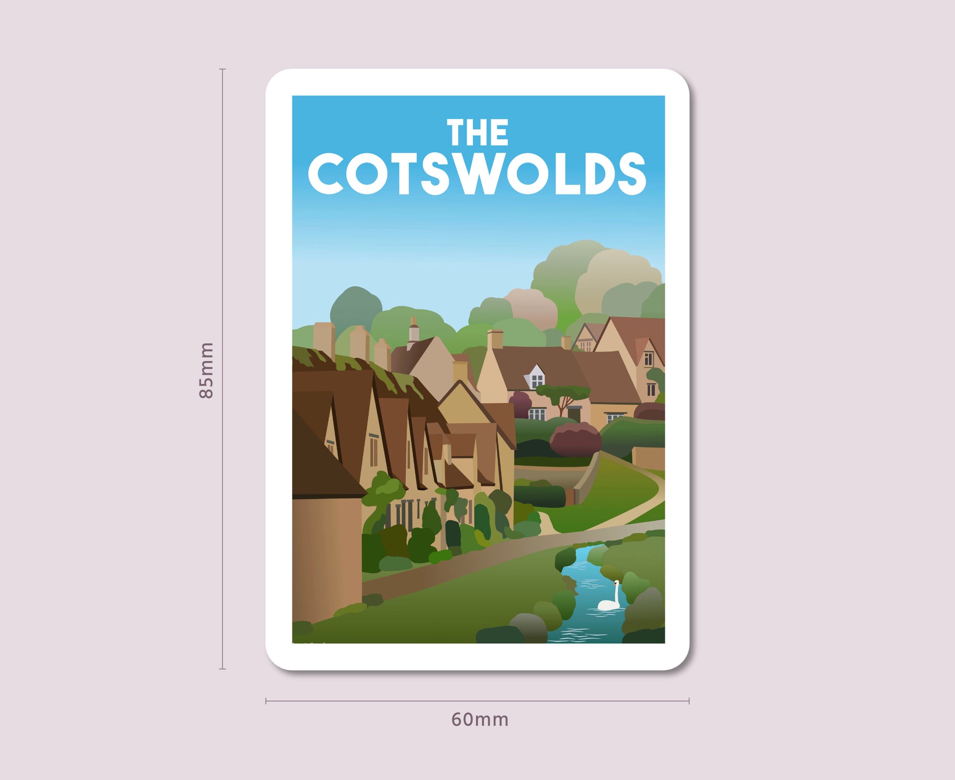 The Cotswolds Bibury Fridge Magnet