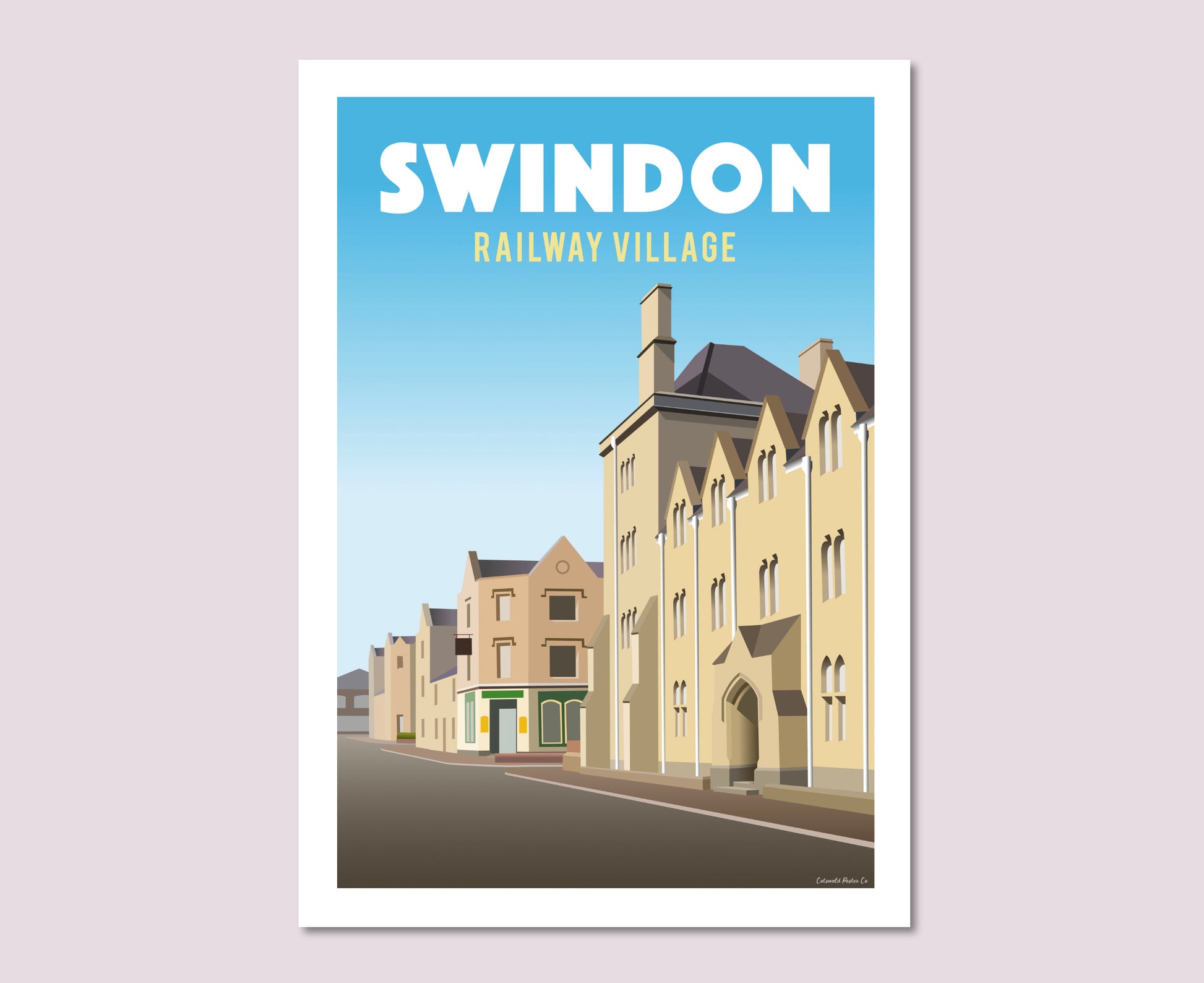 Swindon Railway Village Poster