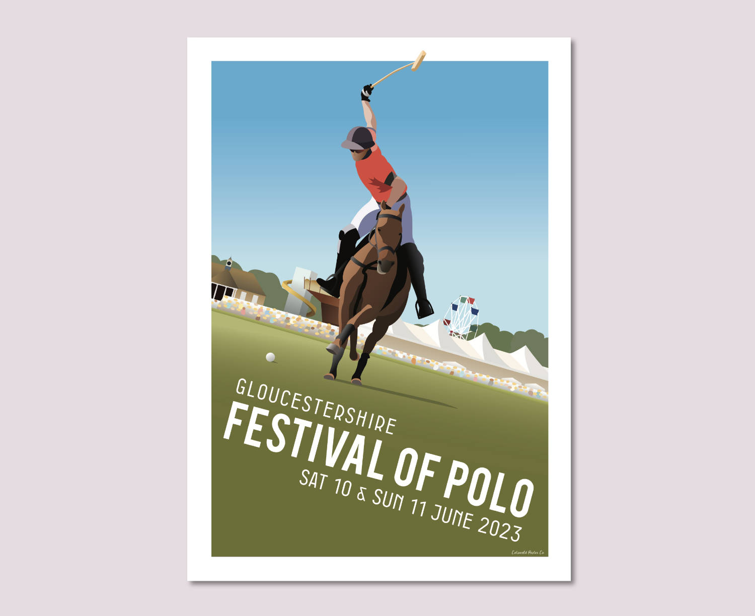 Gloucestershire Festival of Polo 2023 Poster Design